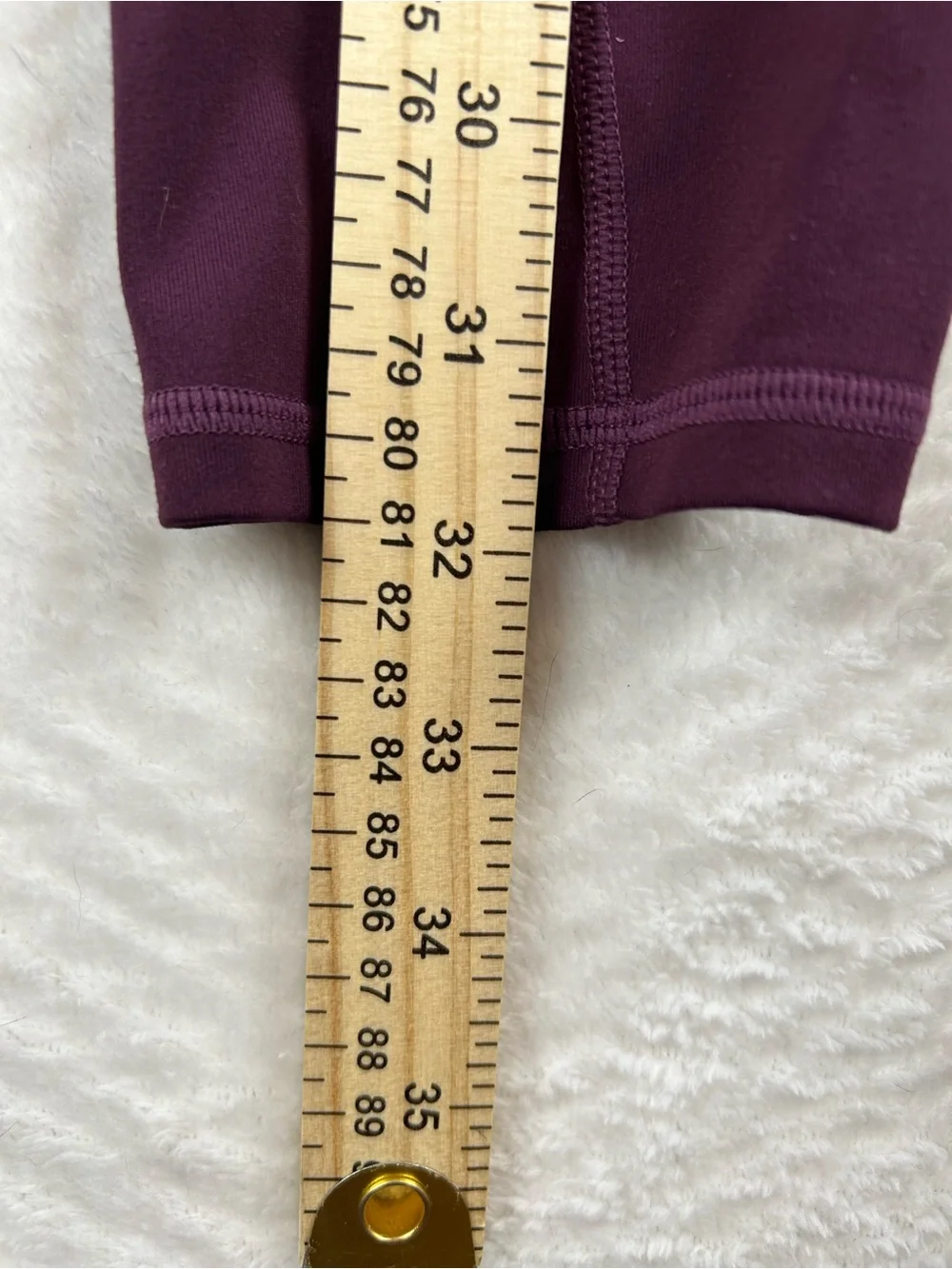 Fabletics High-Waist Plum Leggings with Side Pockets